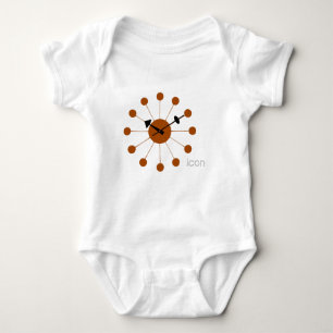 Nelson Ball Clock Baby Bodysuit