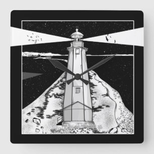 Nelson Boulder Bank Square Wall Clock