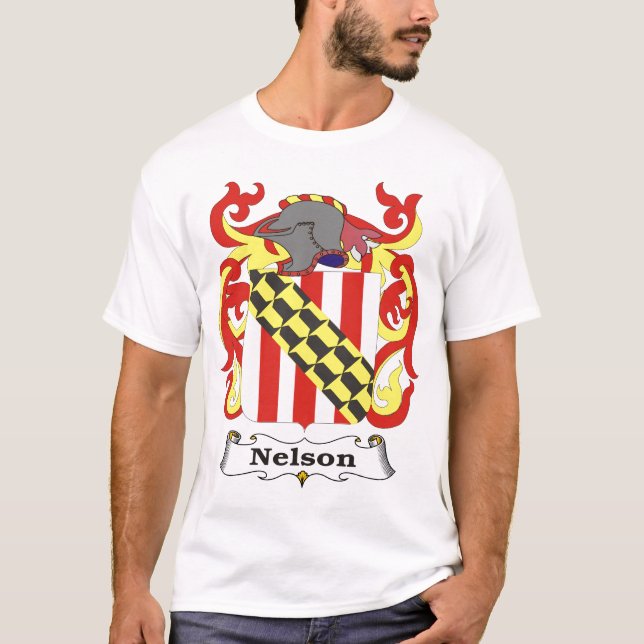 Nelson Family Coat of Arms T-shirt (Front)