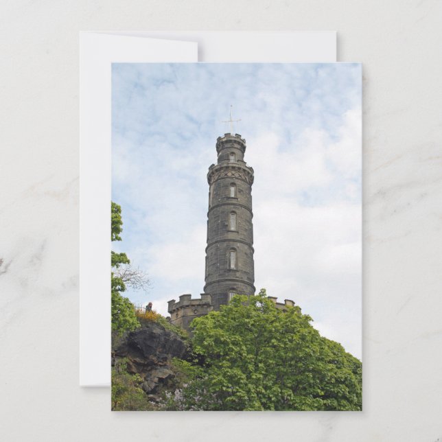 Nelson Monument, Edinburgh card (Front)