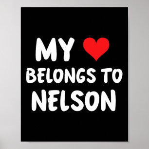Nelson - My Heart Belongs To Nelson - Love  Poster