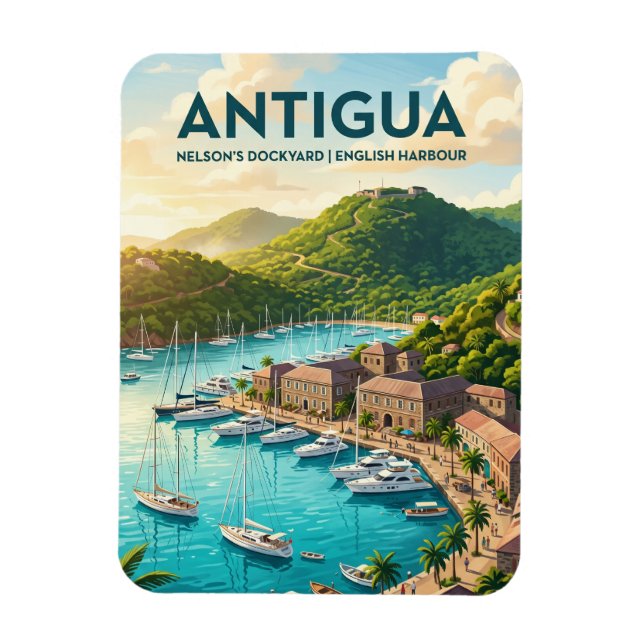 Nelson’s Dockyard Antigua and Barbuda Magnet (Vertical)