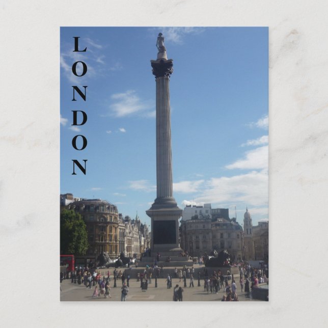 nelson trafalgar london postcard (Front)