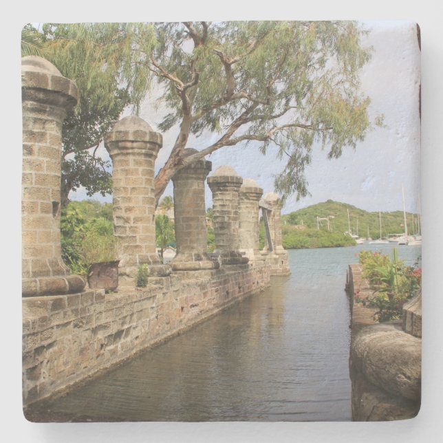 Nelson's Dockyard Antigua Square Coaster (Front)