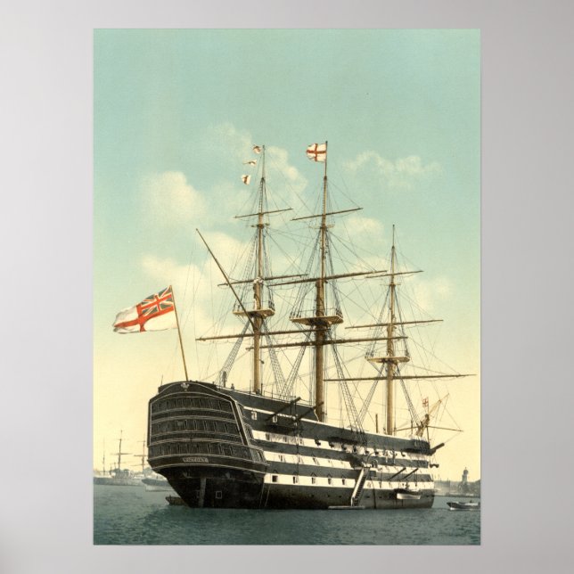 Nelson's HMS Victory Poster (Front)