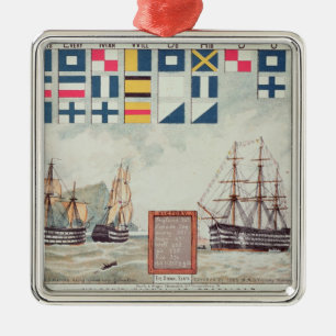 Nelson's signal at Trafalgar Metal Tree Decoration