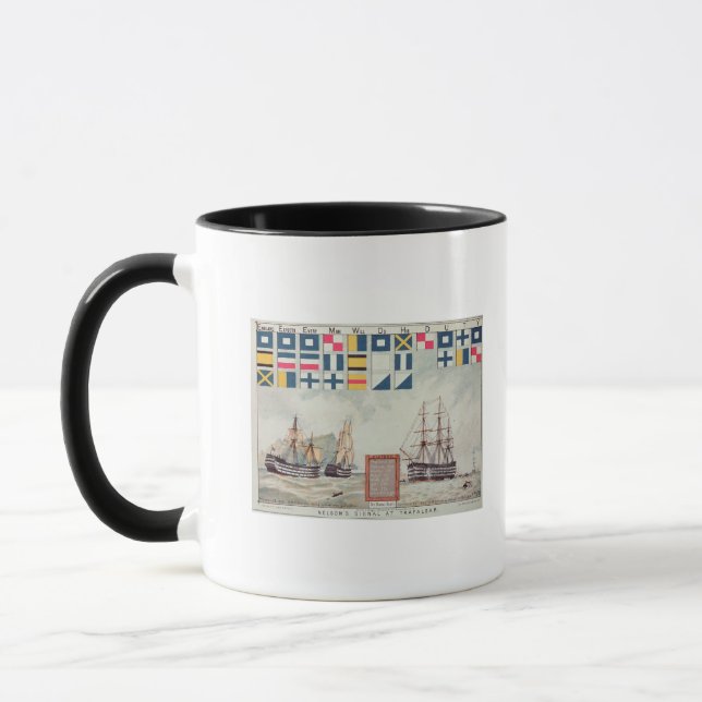 Nelson's signal at Trafalgar Mug (Left)