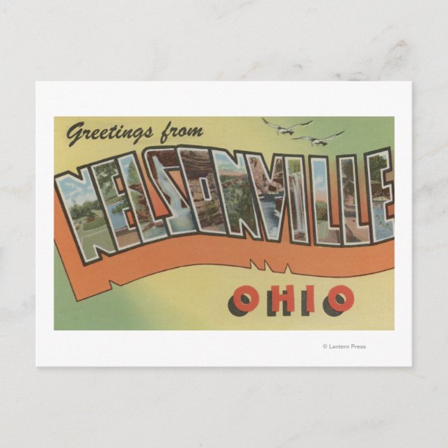 Nelsonville, Ohio - Large Letter Scenes Postcard (Front)