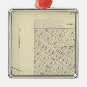 Nemaha Cy and Brock, Nebraska Metal Ornament