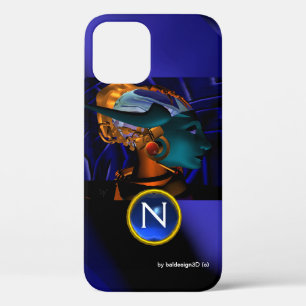 NEMES /HYPER ANDROID,Blue Science Fiction Monogram iPhone 12 Case