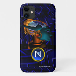 NEMES /HYPER ANDROID,Blue Science Fiction Monogram iPhone 11 Case