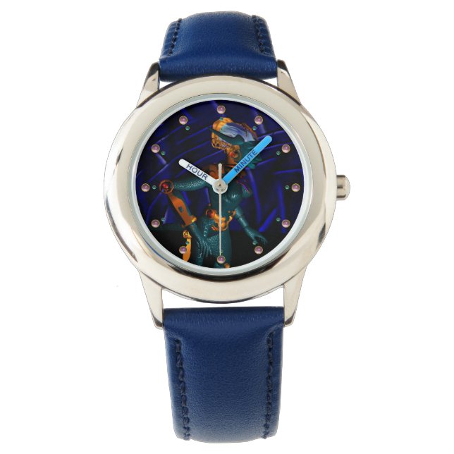 NEMES /HYPER ANDROID,Blue Science Fiction Sci-Fi Watch (Front)