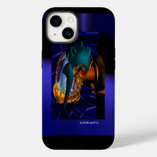 NEMES / HYPER ANDROID PORTRAIT Blue iPhone Case