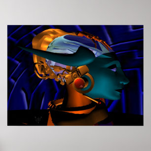 NEMES / HYPER ANDROID PORTRAIT, Science Fiction Poster