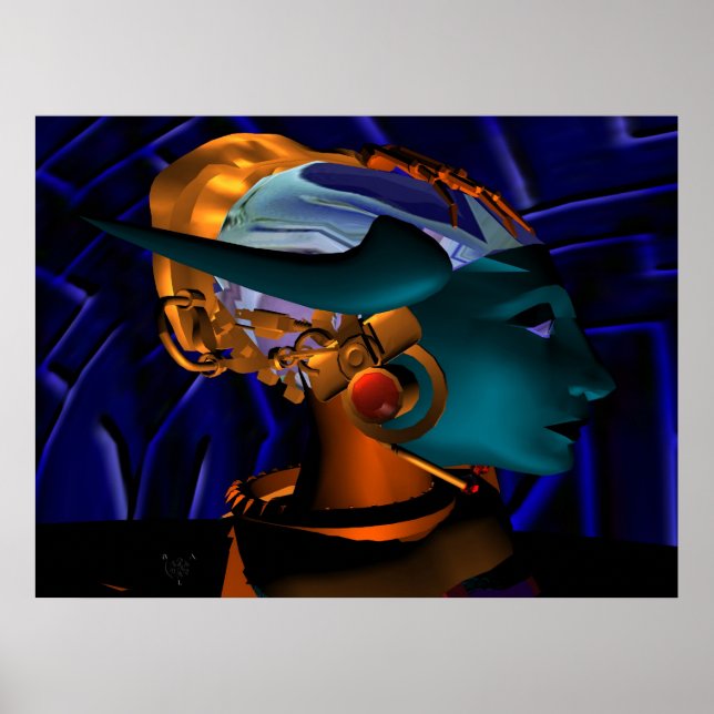 NEMES / HYPER ANDROID PORTRAIT, Science Fiction Poster (Front)