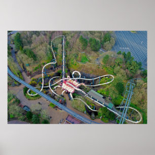 Nemesis Drone Alton Towers Resort Poster