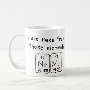 Nemo periodic table name mug