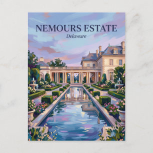 Nemours Estate Gardens USA Postcard