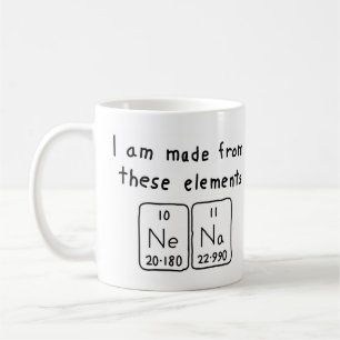 Nena periodic table name mug