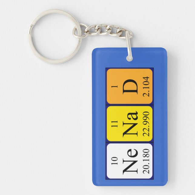 Nenad periodic table name keyring (Front)