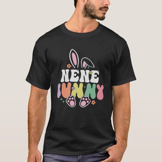 Nene Bunny Women Easter Day Rabbit Grandma Family  T-Shirt (Front)