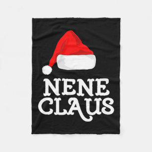 Nene Claus Christmas Santa's Hat Pajama Family Xma Fleece Blanket