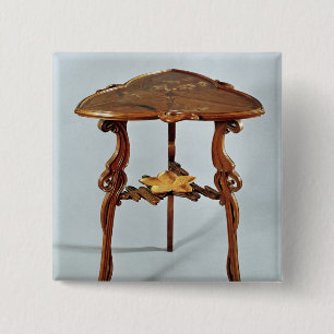 Nenuphar side table, c.1900 15 cm square badge