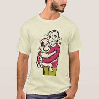 Neo Expressionist Father Child Fathers Day Graphic T-Shirt