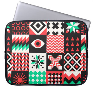 NEO GEO. Geometry pattern graphic design Laptop Sleeve