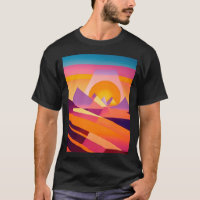 NEO GEO SUNSET LANDSCAPE