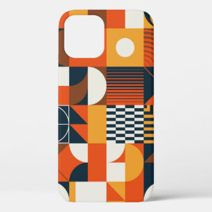 Neo geo: vintage abstract composition iPhone 12 case