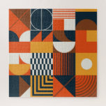 Neo geo: vintage abstract composition jigsaw puzzle<br><div class="desc">Neo geo artwork of Vintage abstract composition design made with colourful geometric shapes and simple geometrical figures, useful for web background, poster fine arts, cover front page and prins. Neo geo art delivers abstract shapes with a touch of style. Neo geo artwork featuring vibrant geometric shapes and figures. pattern, background,...</div>