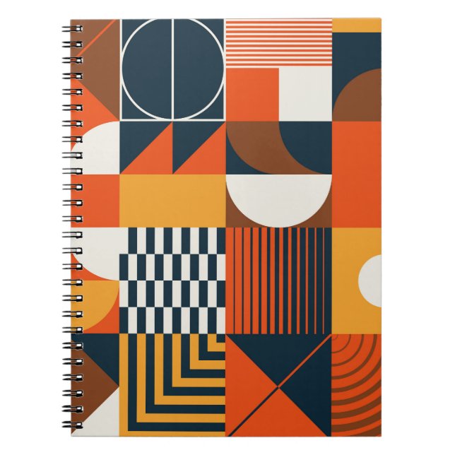 Neo geo: vintage abstract composition notebook (Front)