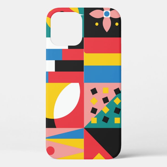 Neo Geometric Colourful Shapes Illustration Case-Mate iPhone Case (Back)
