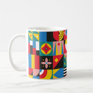 Neo Geometric Illustration. Geometric shapes and p Coffee Mug