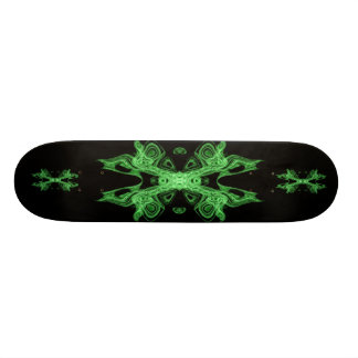 neo green black skateboard