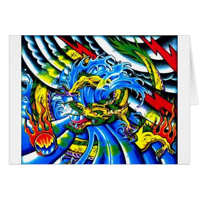 Neo Jap Dragon Tattoo (Front Horizontal)