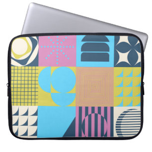 Neo Modernism artwork pattern made with abstract g Laptop Sleeve