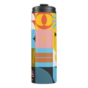 Neo Modernism artwork pattern made with abstract g Thermal Tumbler