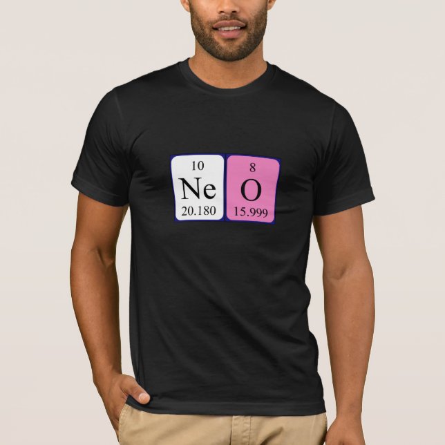 Neo periodic table name shirt (Front)