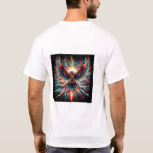 Neo Phoenix Explosion-Vibrant Electric Bird Art 