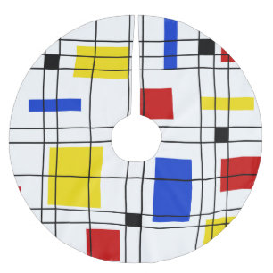 Neo-Plasticism Brushed Polyester Tree Skirt