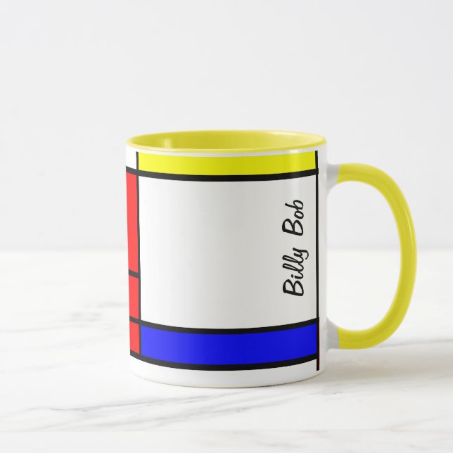 Neo-plasticism Mondrian style Mug (Right)