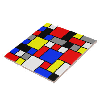 Neo-Plasticism No. 3 Art Tile
