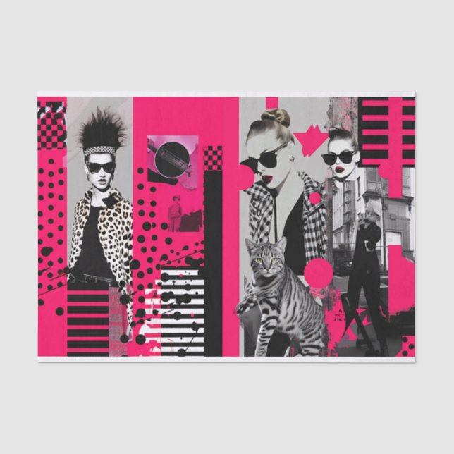 Neo Pop Pink Tissue Paper (Front)