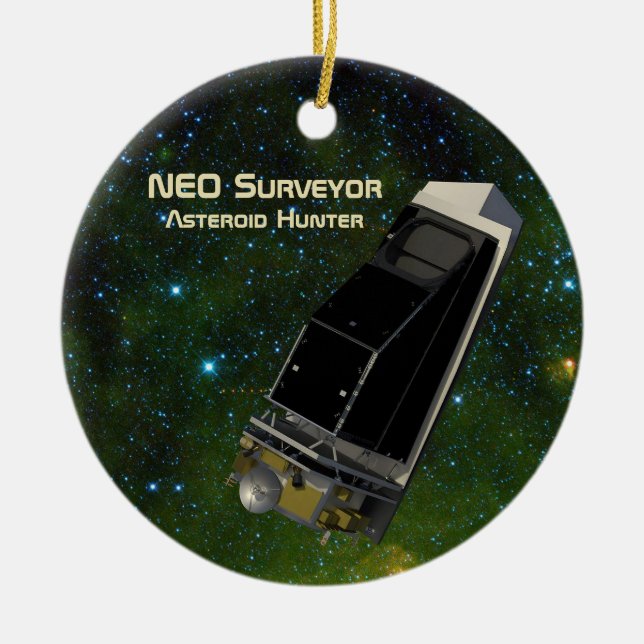 NEO Surveyor Asteroid Hunter Ceramic Ornament (Front)