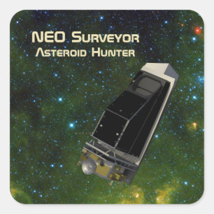 NEO Surveyor Asteroid Hunter Square Sticker