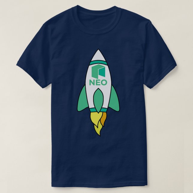 Neo To The Moon Rocket T-Shirt (Design Front)