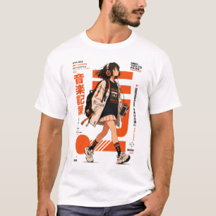 Neo Tokyo Files 002 -Retro Anime Music Techwear T-Shirt