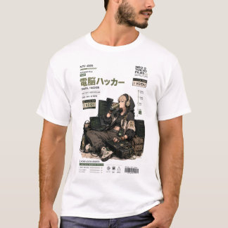 Neo Tokyo Files 005 -Cyberpunk Anime Techwear T-Shirt